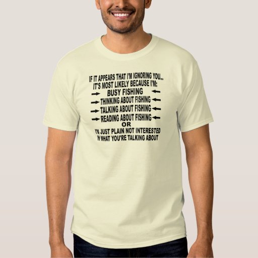 FUNNY FISHING OBSESSION TEES | Zazzle