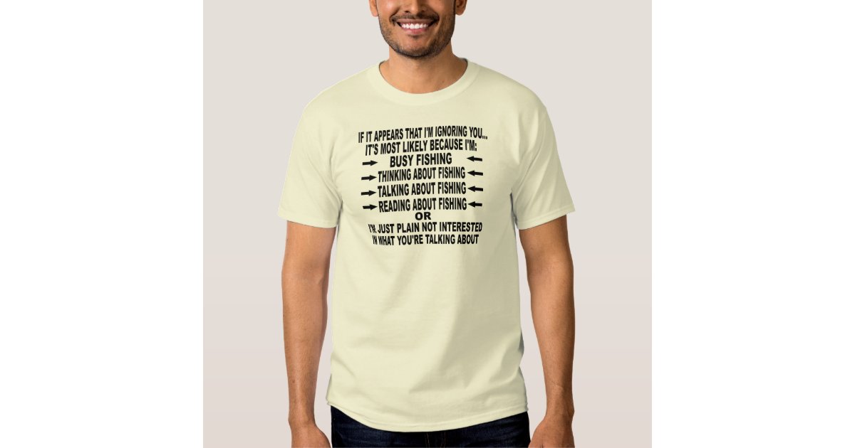 FUNNY FISHING OBSESSION TEES | Zazzle