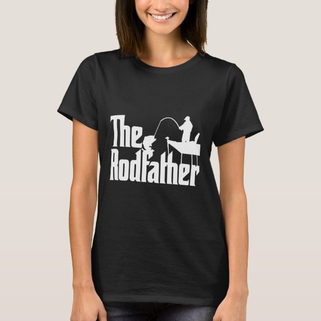 Funny Fishing Parody (the Rod Father)  T-Shirt (Front)
