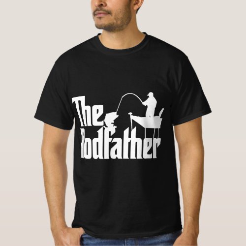 Funny Fishing Parody The Rod Father T_Shirt