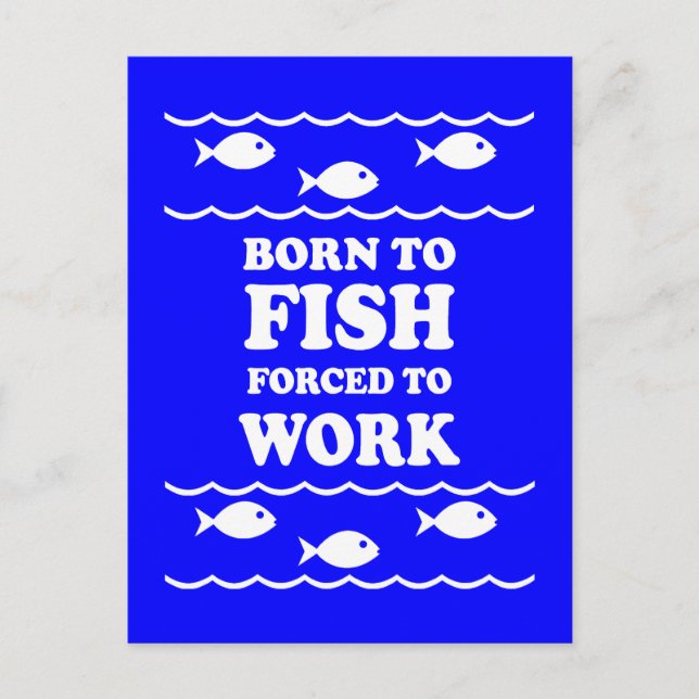 Funny fishing postcard (Front)