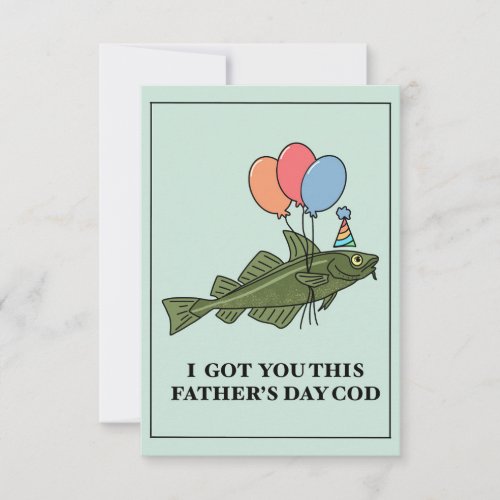 Funny Fishing Pun Fathers Day Card