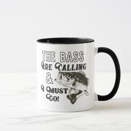 Funny Fishing Quote Largemouth Bass Fisherman Mug