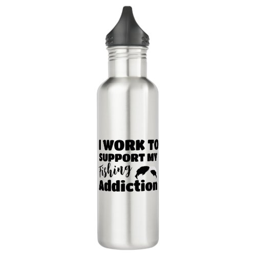 Funny Fishing Quote Stainless Steel Water Bottle