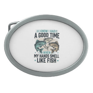 Funny Fishing Quote Vintage Engraving Vector Desig Belt Buckle