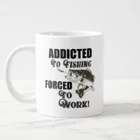 Set of 2 Funny Fishing Coffee Mugs With Fun Fisherman Quotes 