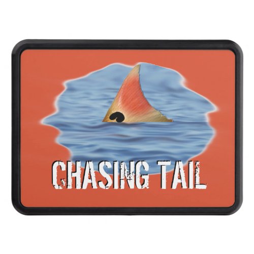 Funny Fishing Redfish Chasing Tail Hitch Cover