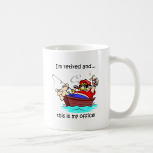 Funny fishing retirement coffee mug