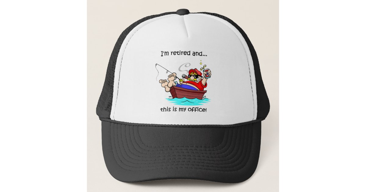 Funny fishing retirement trucker hat