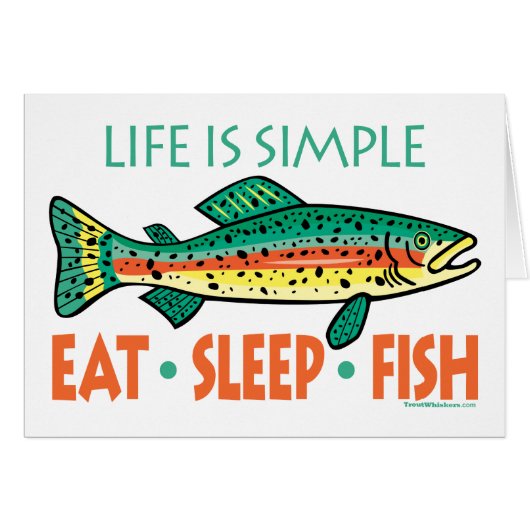 Funny Fishing Saying Cards (Front Horizontal)
