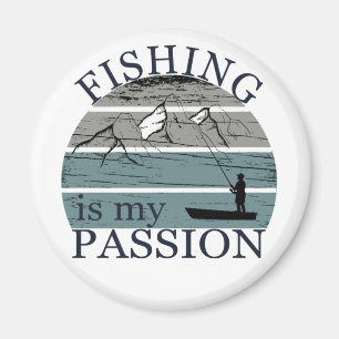 Funny fishing saying magnet