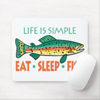Bass Fishing Quotes for Anglers Fisherman Sports Mouse Pad, Zazzle
