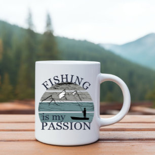 Funny fishing saying mug