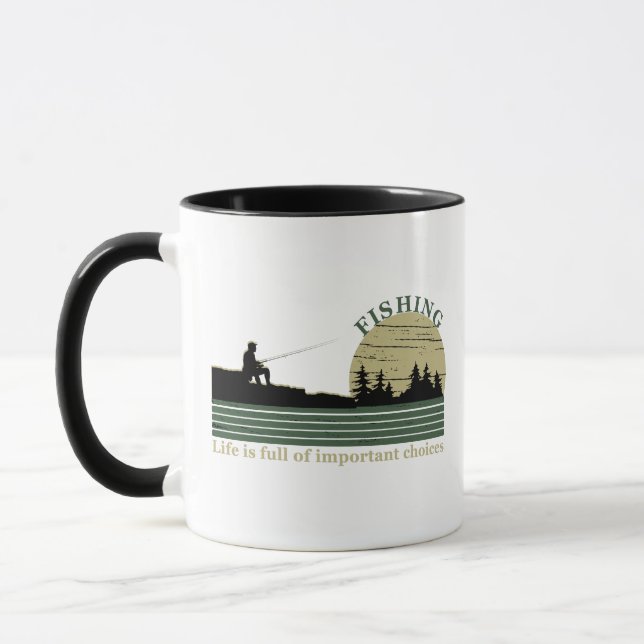 Funny fishing saying mug (Left)