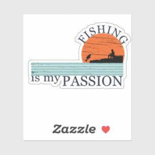 Funny fishing saying sticker