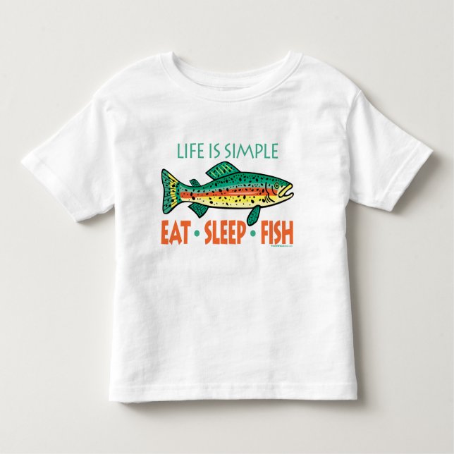Funny Fishing Saying Toddler T-shirt (Front)