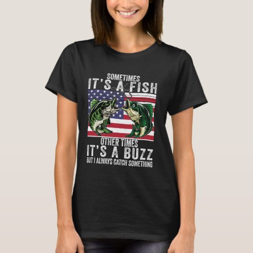 Funny Fishing-Shirt Sometimes It's A Fish Bass Adu T-Shirt