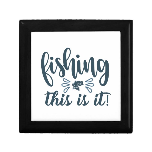 Funny Fishing Shirt with slogan Gift Box (Front)