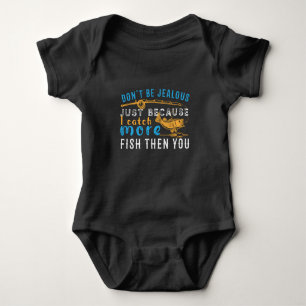 Funny Fishing T-shirt Baby Bodysuit