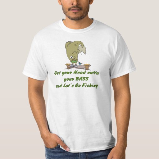 Funny Fishing T-Shirt Fishing Humor Head Out Bass 