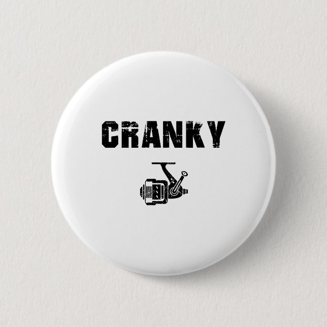 Funny Fishing Tee For Men  Button (Front)