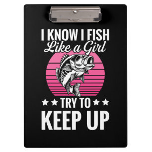 Funny Fishing Themed Clipboard