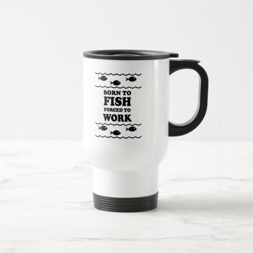 Funny fishing travel mug