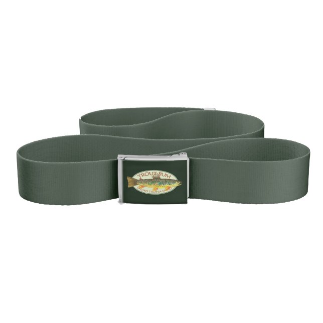 Funny Fishing TROUT BUM Belt (Zig-Zag)