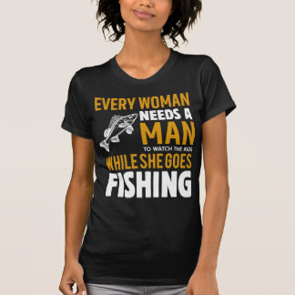 Funny Fishing Woman - Fishing Lovers T-Shirt