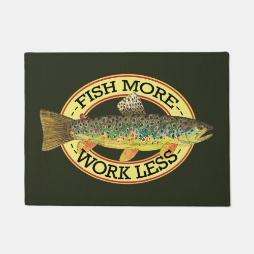 Funny Fishing Words for a Fisherman Doormat