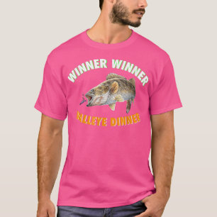 Funny FishingWINNER WINNER WALLEYE DINNER Fish Fry T-Shirt