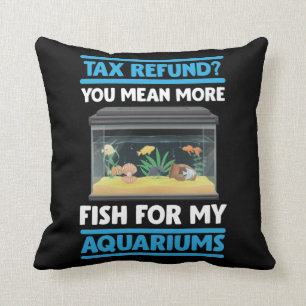 Funny Fishkeeper Accounting Aquarium Fish Lover Throw Pillow