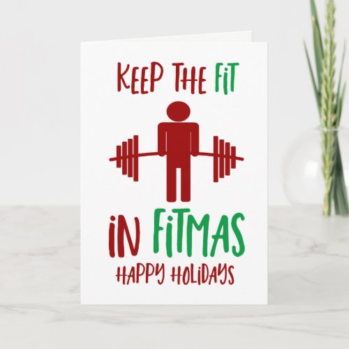 Funny Fitmas Merry Christmas Fitness Pun Holiday