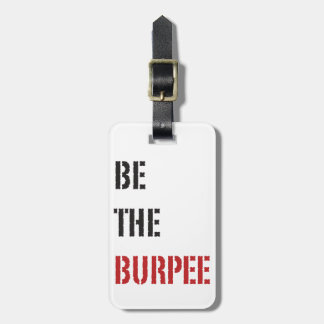 Funny Fitness Burpee Gym Humor Luggage Tag