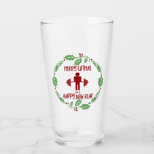 Funny Fitness Fitmas Christmas Trainer Holiday Glass