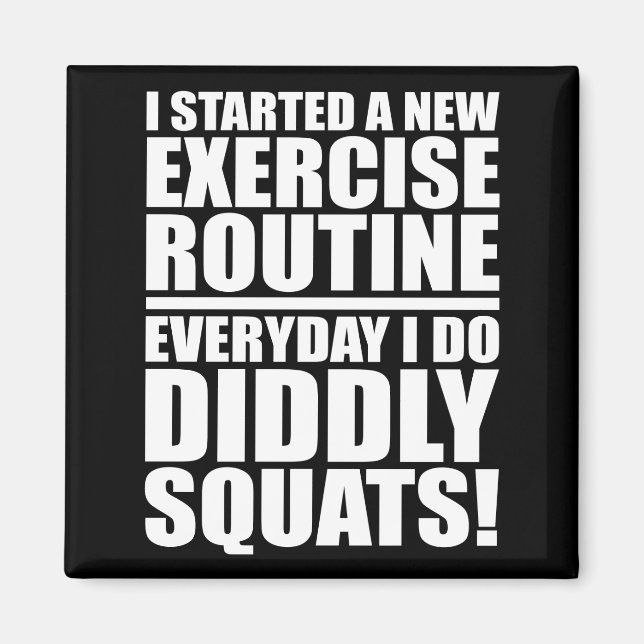 Funny Fitness Gym Magnet (Front)