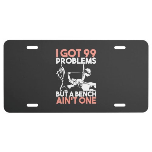 Funny Fitness License Plate