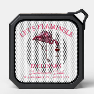 Funny Flamingo Bachelorette Weekend Party Swag Bluetooth Speaker