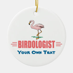 Funny Flamingo Ceramic Ornament