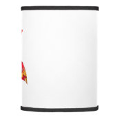 Funny Flamingo Christmas Santa Hat Sunglasses Summ Lamp Shade (Right)