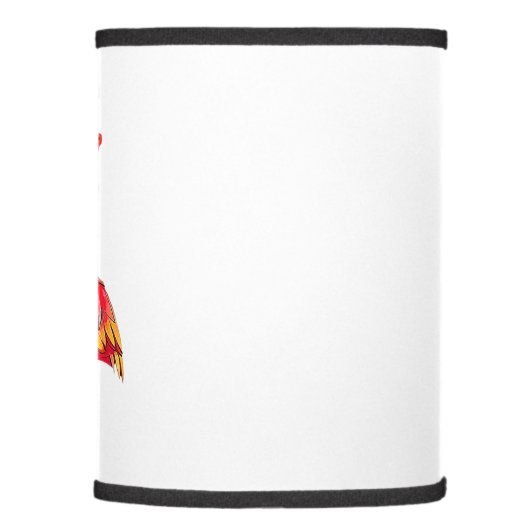 Funny Flamingo Christmas Santa Hat Sunglasses Summ Lamp Shade (Right)