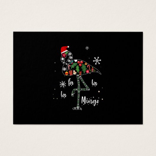 Funny Flamingo Christmas Xmas (Front)