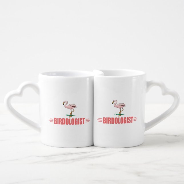 Funny Flamingo Coffee Mug Set (Front Nesting)