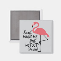 Funny Flamingo Don't Make Me Put My Foot Down