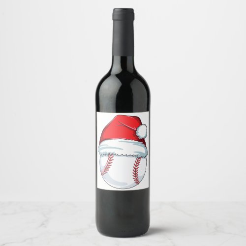 Funny Flamingo Tropical Christmas Christmas in J Wine Label