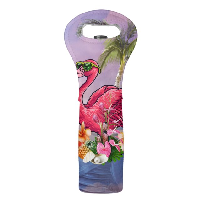 Funny flamingo wine bag (Front)