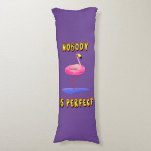 Funny flamingo with real swimming ring  body pillow