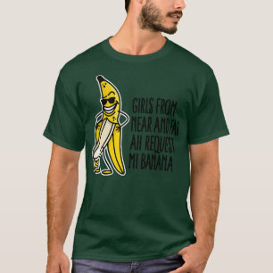 Funny flashing banana drop challenge banana song T-Shirt