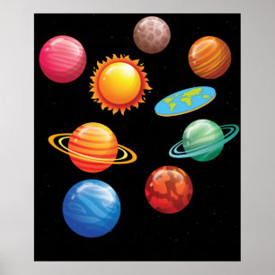 Funny Flat Earth Gift Men Women Flat Earth Poster