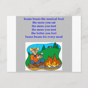 funny flatulence rhyme postcard